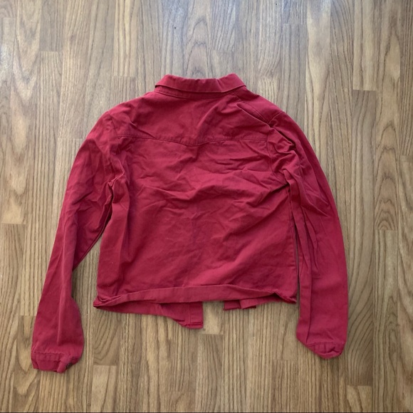 Red Button Jacket - Picture 2 of 4